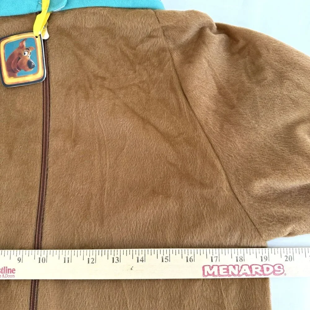 Scooby Doo Halloween Costume Kids Youth Large L Deluxe Rubies Plush Jumpsuit EUC